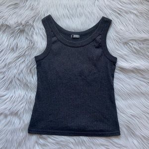 Blanc Noir Ribbed Tank Top Women’s Neutral